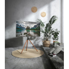 Подставка для телевизора Cactus CS-ST1246BKWN черный/орех 45"-65" макс.32кг напольный