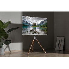 Подставка для телевизора Cactus CS-ST1246BKWN черный/орех 45"-65" макс.32кг напольный