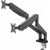 Кронштейн для мониторов Ultramounts UM731 черный 17"-35" макс.16кг крепление к столешнице поворот и наклон