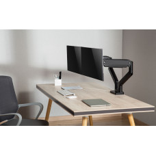 Кронштейн для мониторов Ultramounts UM731 черный 17"-35" макс.16кг крепление к столешнице поворот и наклон