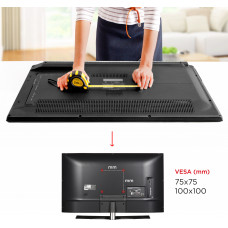 Кронштейн для телевизора Holder LCDS-5001 металлик 10"-32" макс.25кг настенный фиксированный