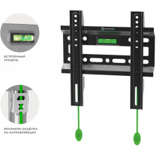 Кронштейн для телевизора Onkron FM1 черный 17"-43" макс.30кг настенный фиксированный