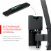 Кронштейн для телевизора Holder LCDS-5520-B черный 32"-55" макс.45кг настенный поворотно-выдвижной и наклонный