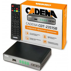 Ресивер DVB-T2 Cadena CDT-2351SB черный