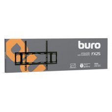 Кронштейн для телевизора Buro FX2S черный 40"-90" макс.55кг настенный фиксированный