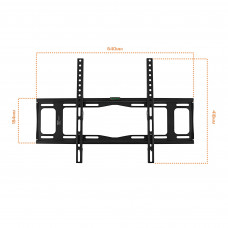 Кронштейн для телевизора Buro FX2S черный 40"-90" макс.55кг настенный фиксированный