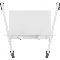 Стойка для телевизора Cactus CS-ST04 белый 37"-70" макс.68кг напольный мобильный