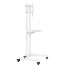Стойка для телевизора Cactus CS-ST04 белый 37"-70" макс.68кг напольный мобильный