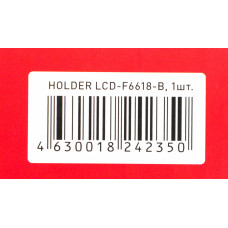 Кронштейн для телевизора Holder F6618-B черный 32"-70" макс.45кг настенный фиксированный