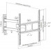 Кронштейн для телевизора Ultramounts UM872 черный 32"-55" макс.35кг настенный поворотно-выдвижной и наклонный