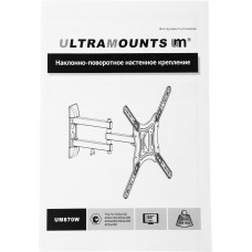 Кронштейн для телевизора Ultramounts UM870W белый 23"-55" макс.30кг настенный поворот и наклон