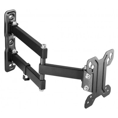 Кронштейн для телевизора Ultramounts UM896 черный 13"-27" макс.30кг настенный поворотно-выдвижной и наклонный