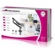 Кронштейн для мониторов Ultramounts UM713B черный 17"-32" макс.9кг крепление к столешнице поворот и наклон