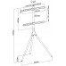 Подставка для телевизора Cactus CS-ST1246WTBCH белый/береза 45"-65" макс.32кг напольный