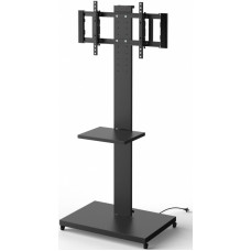Подставка для телевизора Holder PR-107 черный 32"-70" макс.60кг напольный поворот и наклон