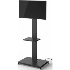 Подставка для телевизора Holder PR-107 черный 32"-70" макс.60кг напольный поворот и наклон