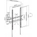 Кронштейн для телевизора Ultramounts UM878 черный 32"-55" макс.35кг настенный поворотно-выдвижной и наклонный