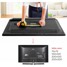 Кронштейн для телевизора Holder LCDS-5036 металлик 19"-37" макс.30кг настенный поворот и наклон