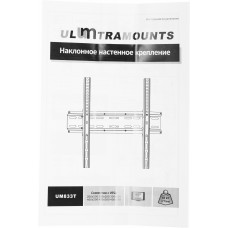 Кронштейн для телевизора Ultramounts UM833T черный 32"-55" макс.35кг настенный наклон