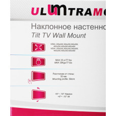 Кронштейн для телевизора Ultramounts UM833T черный 32"-55" макс.35кг настенный наклон