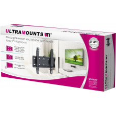 Кронштейн для телевизора Ultramounts UM804F черный 23"-42" макс.30кг настенный фиксированный