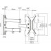 Кронштейн для телевизора Ultramounts UM900 черный 23"-43" макс.30кг настенный поворотно-выдвижной и наклонный