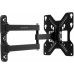 Кронштейн для телевизора Ultramounts UM900 черный 23"-43" макс.30кг настенный поворотно-выдвижной и наклонный