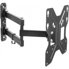 Кронштейн для телевизора Ultramounts UM900 черный 23"-43" макс.30кг настенный поворотно-выдвижной и наклонный