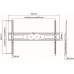 Кронштейн для телевизора Ultramounts UM815F черный 60"-100" макс.75кг настенный фиксированный