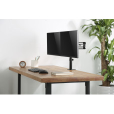 Кронштейн для мониторов Ultramounts UM737 черный 17"-32" макс.8кг крепление к столешнице поворот и наклон