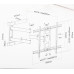 Кронштейн для телевизора Ultramounts UM911 черный 37"-80" макс.50кг настенный поворотно-выдвижной и наклонный
