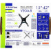 Кронштейн для телевизора Kromax VEGA-8 черный 15"-42" макс.15кг настенный наклон