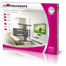 Кронштейн для телевизора Ultramounts UM955 черный 37"-75" макс.50кг настенный поворот и наклон