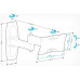 Кронштейн для телевизора Holder LCDS-5064 белый 10"-32" макс.30кг настенный поворотно-выдвижной и наклонный