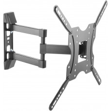 Кронштейн для телевизора Ultramounts UM904 черный 32"-55" макс.30кг настенный поворотно-выдвижной и наклонный