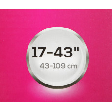 Кронштейн для телевизора Ultramounts UM890 черный 17"-43" макс.30кг потолочный поворотно-выдвижной и наклонный