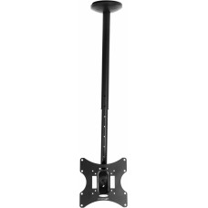 Кронштейн для телевизора Ultramounts UM890 черный 17"-43" макс.30кг потолочный поворотно-выдвижной и наклонный
