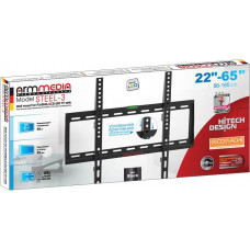 Кронштейн для телевизора Arm Media STEEL-3 new черный 22"-65" макс.50кг настенный фиксированный