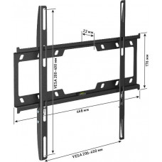 Кронштейн для телевизора Holder F4614-B черный 32"-55" макс.40кг настенный фиксированный