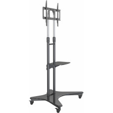 Стойка для телевизора Cactus CS-ST31 черный 37"-75" макс.81.6кг напольный мобильный