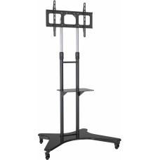 Стойка для телевизора Cactus CS-ST31 черный 37"-75" макс.81.6кг напольный мобильный
