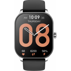 Смарт-часы Amazfit Pop 3S A2318 1.96" AMOLED корп.серебристый рем.черный (1746287)