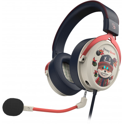 Наушники с микрофоном A4Tech Bloody M595 Proxy Boom бежевый/черный 2.3м мониторные USB оголовье (M595)