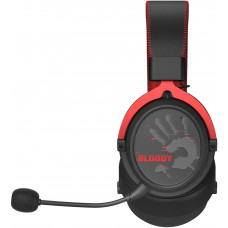 Наушники с микрофоном A4Tech Bloody MR590 Sports красный/черный 1.5м мониторные BT/Radio/3.5mm оголовье (MR590+ WIRED/SPORT RED)