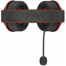 Наушники с микрофоном A4Tech Bloody MR590 Sports красный/черный 1.5м мониторные BT/Radio/3.5mm оголовье (MR590+ WIRED/SPORT RED)