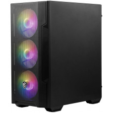 Корпус MSI MAG Forge M100A черный без БП mATX 2x120mm 2xUSB2.0 1xUSB3.0 audio bott PSU