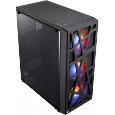 Корпус Formula Mana черный без БП ATX 3x120mm 1xUSB2.0 1xUSB3.0 audio bott PSU