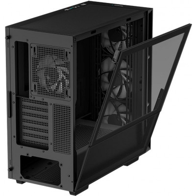 Корпус Deepcool CH560 черный без БП ATX 8x120mm 3x140mm 1xUSB3.0 audio bott PSU